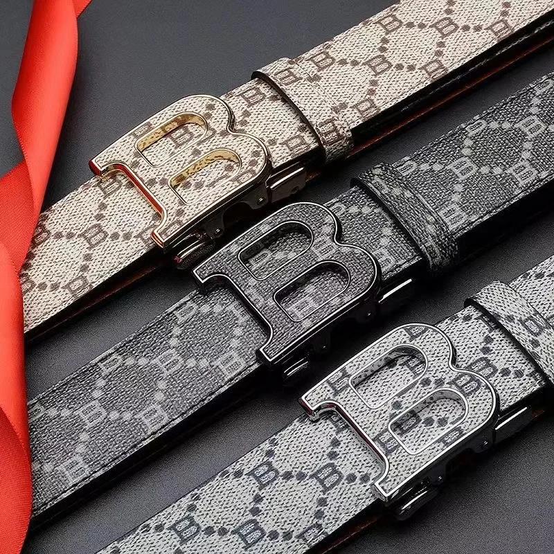 Nouvelle marque de luxe hommes ceinture mode affaires alliage aiguille boucle hommes ceinture boucle