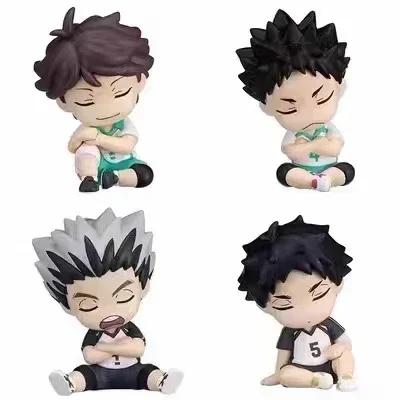 Figurine d'action authentique 2 Haikyuu Style de sommeil iwaizumi hajime Akaashi Keiji Oikawa Tooru