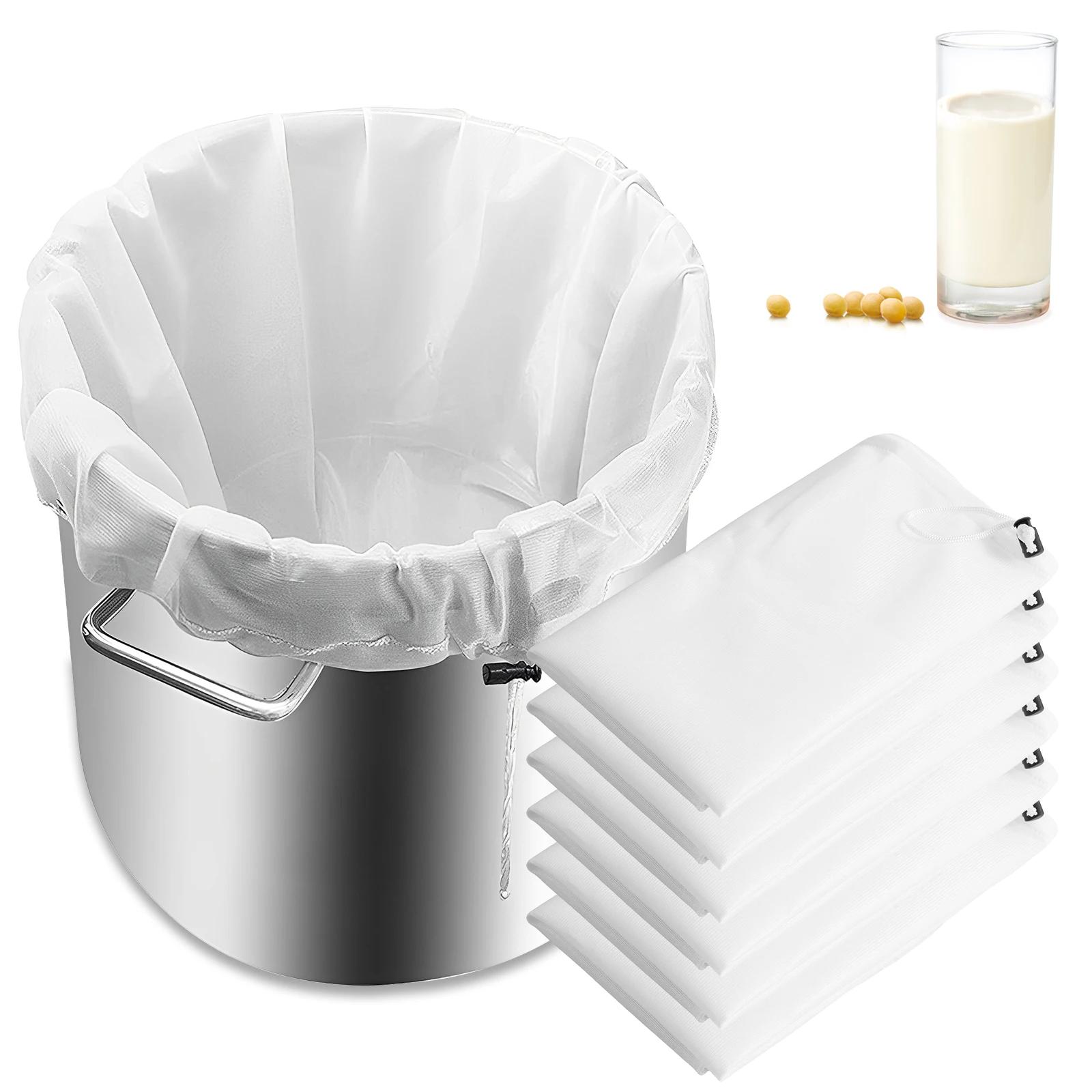 Sac filtrant réutilisable pour le brassage de la bière à domicile, sacs filtrants pour aliments de c