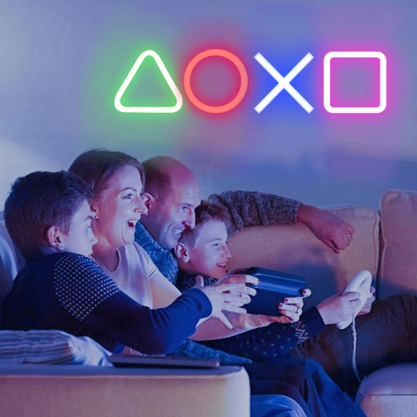 Enseigne au néon personnalisée PS4 jeu icône lumière pour tenture murale atmosphère Playstation lamp