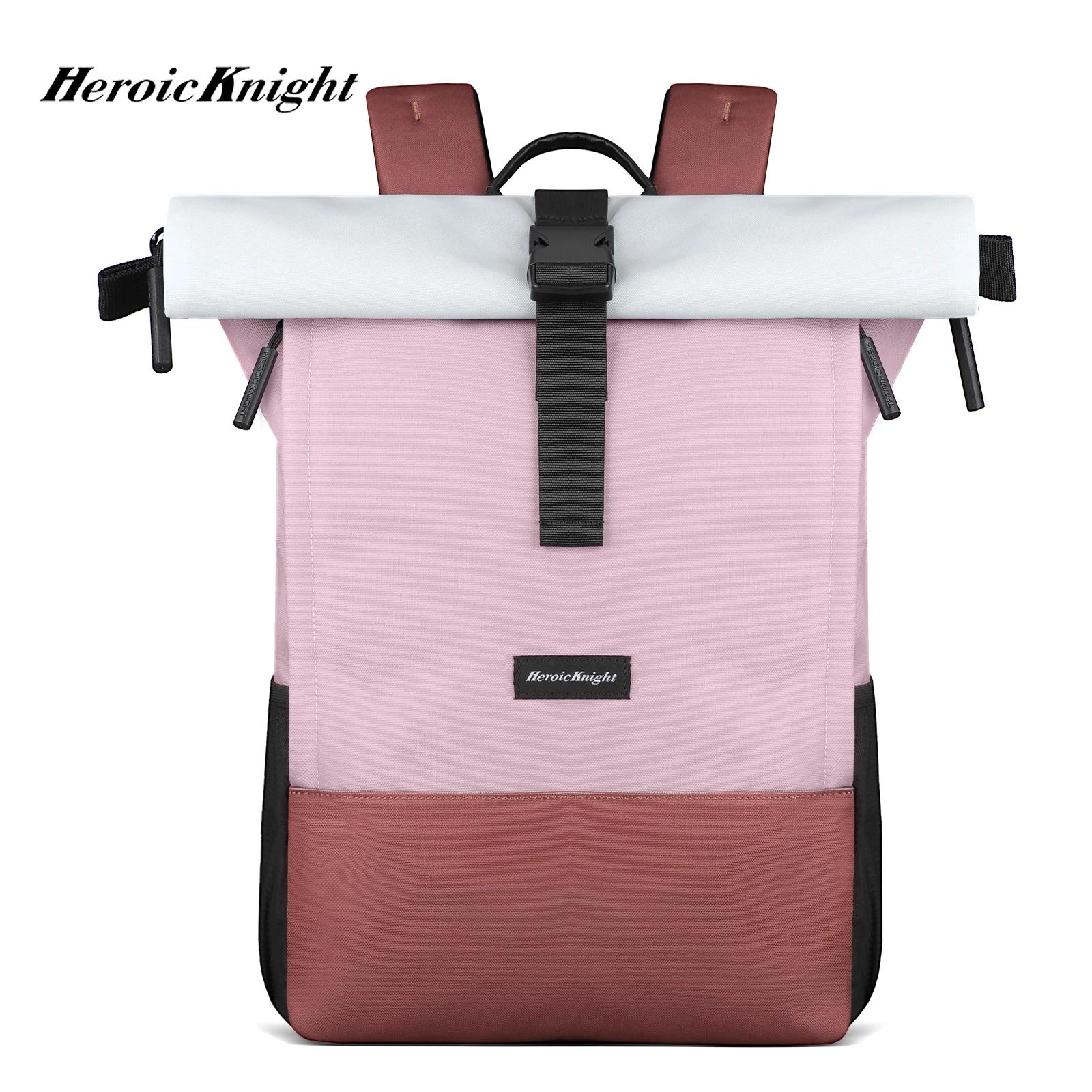 Sac à dos de voyage décontracté Heroic Knight, à enroulement, antivol, pour femme, sac à dos scolair