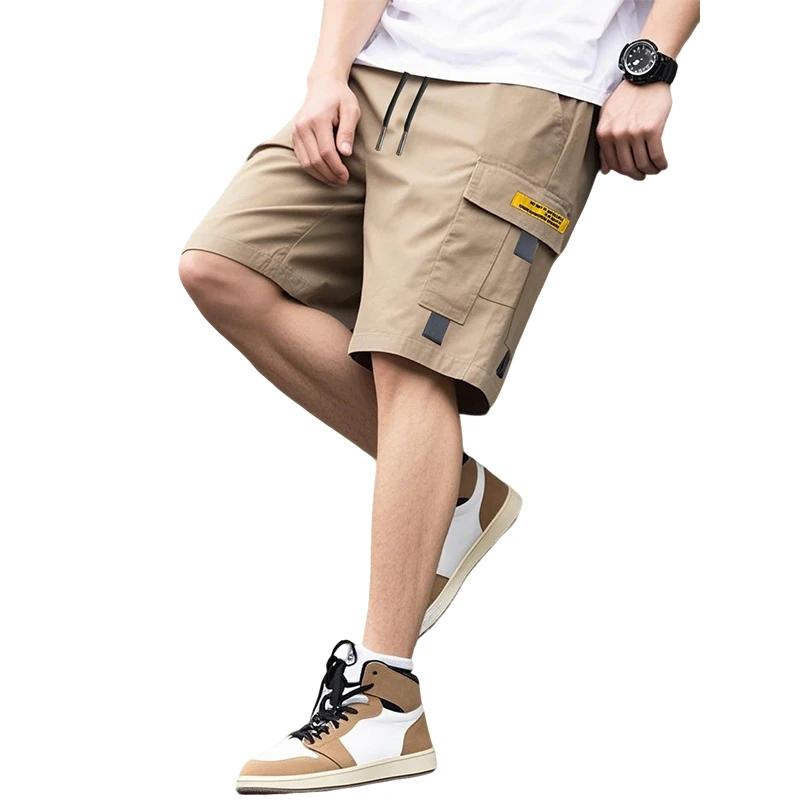 Shorts cargo d'été pour hommes, couleur unie, multi-poches, pantalon tactique militaire, décontracté