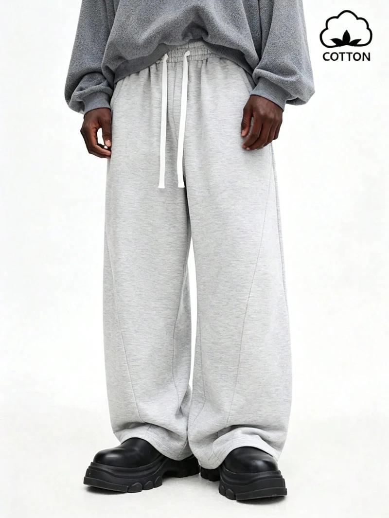 Pantalon de survêtement décontracté avec cordon de serrage, jogging chiné, pantalon de salon décontr