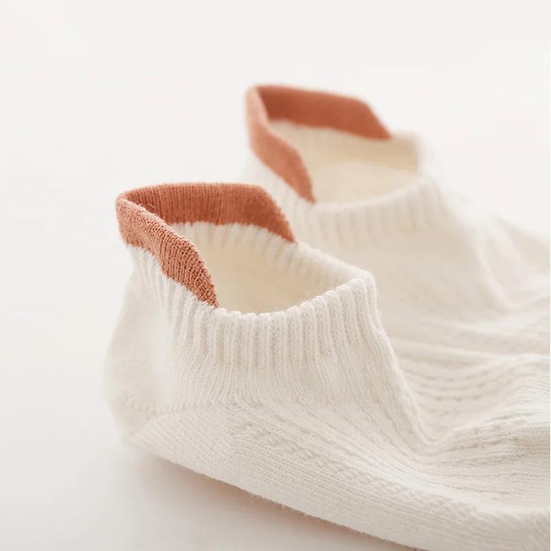 6 paires de chaussettes de sol antidérapantes en coton pour bébés garçons et filles, été pour enfant
