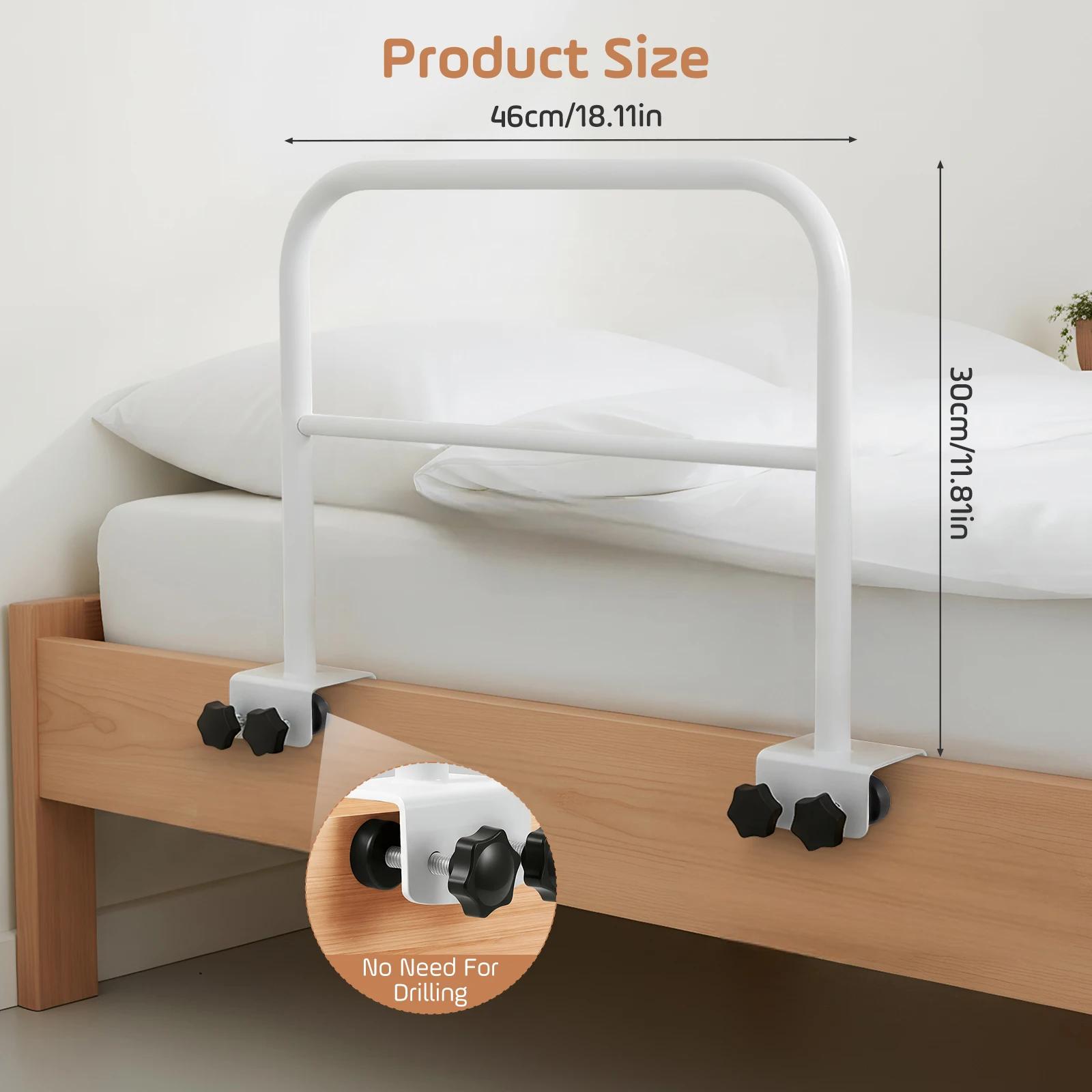 Barre de sécurité pliable pour lit d'appoint pour personnes âgées, poignée d'assistance pour lit, ga