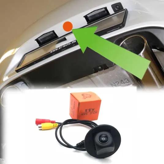 Caméra de recul fisheye VKAUTO pour Mazda MX5 ND1 2015~2023, compatible avec la caméra de recul d'or