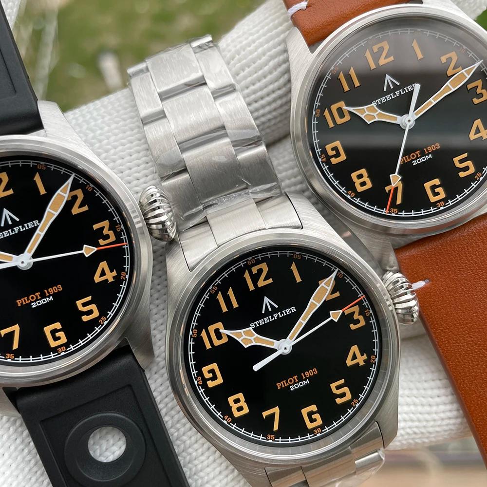 STEELFLIER officiel SF740V nouvelle montre-bracelet à Quartz Super C3 lumineux 200M étanche VH31 mou
