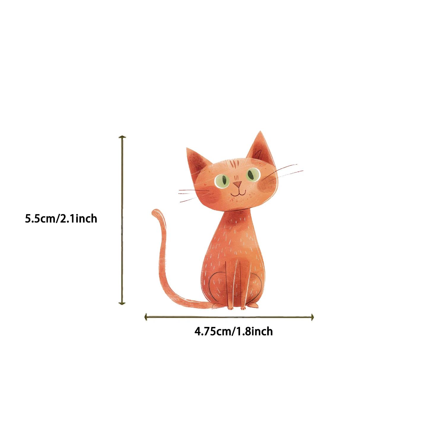 50pcs mignon enfants livre peintures animaux autocollants esthétique décalcomanie bagages Skateboard