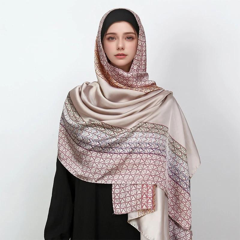 Foulard Carré en Soie Imprimée pour Femme, Design Luxueux, Châle Grande Taille, Bandeau Valide ens,