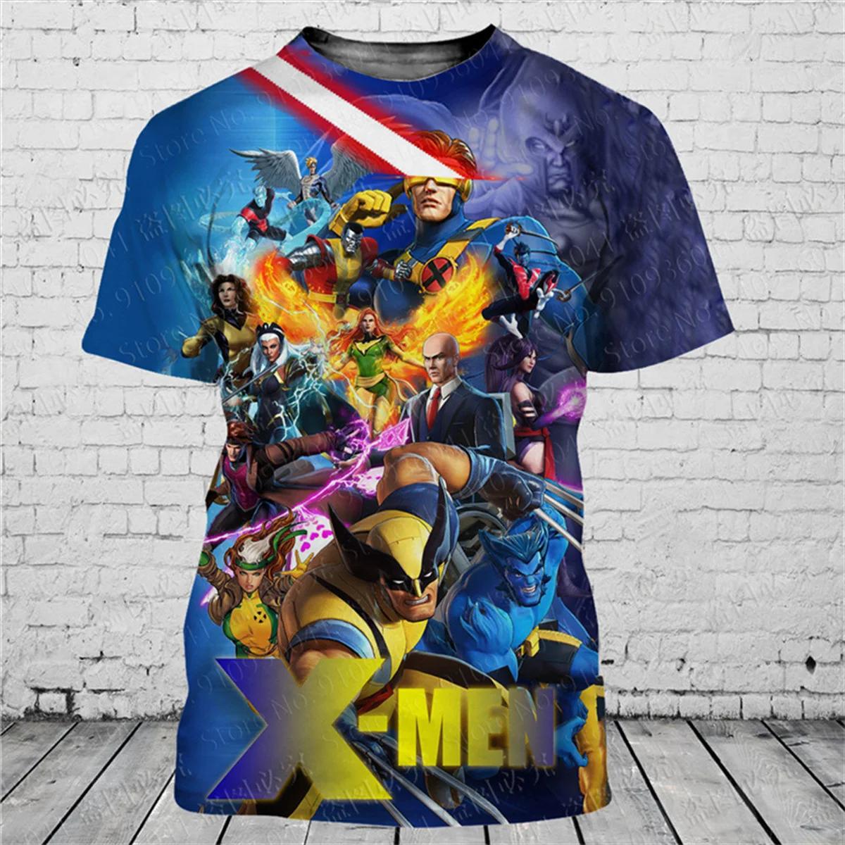 T-shirt 3D à la mode pour hommes, avec personnage de dessin animé populaire imprimé, manches courtes