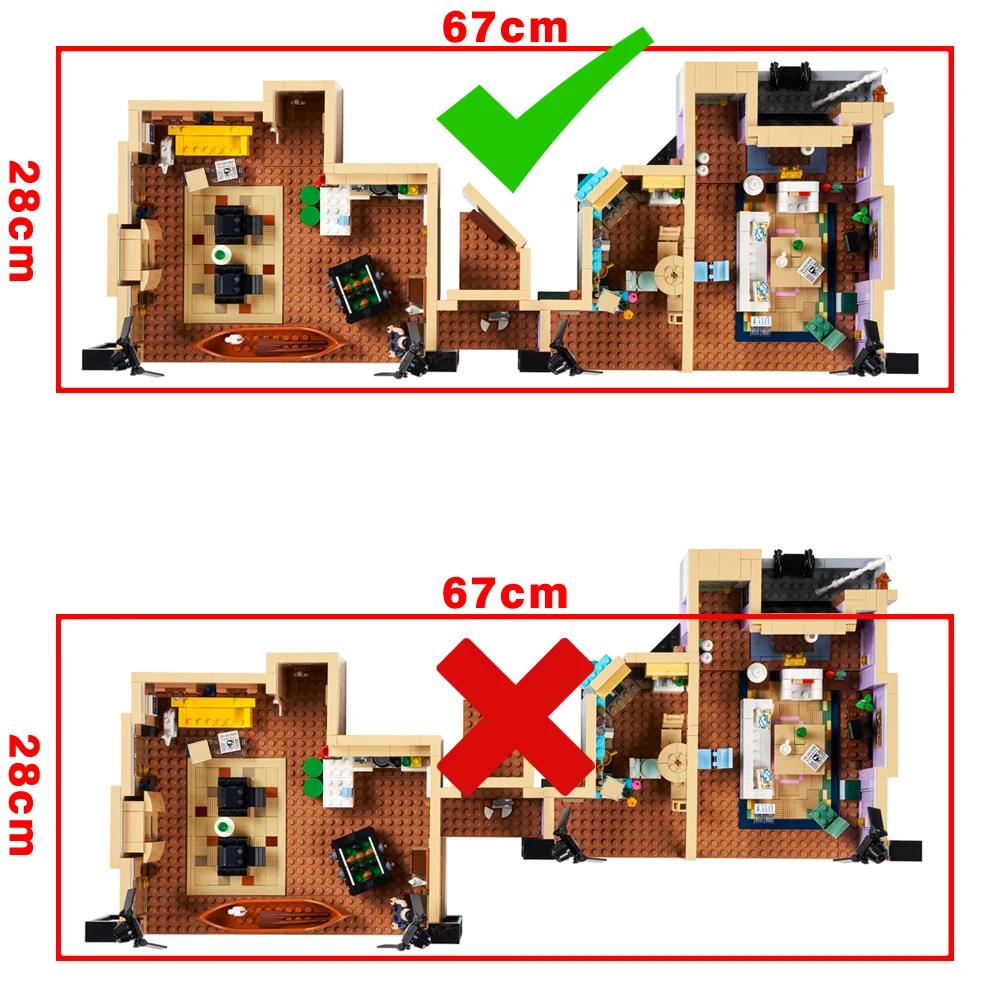 Boîte de présentation en acrylique pour appartements Lego 10292 The Friends, vitrine transparente an