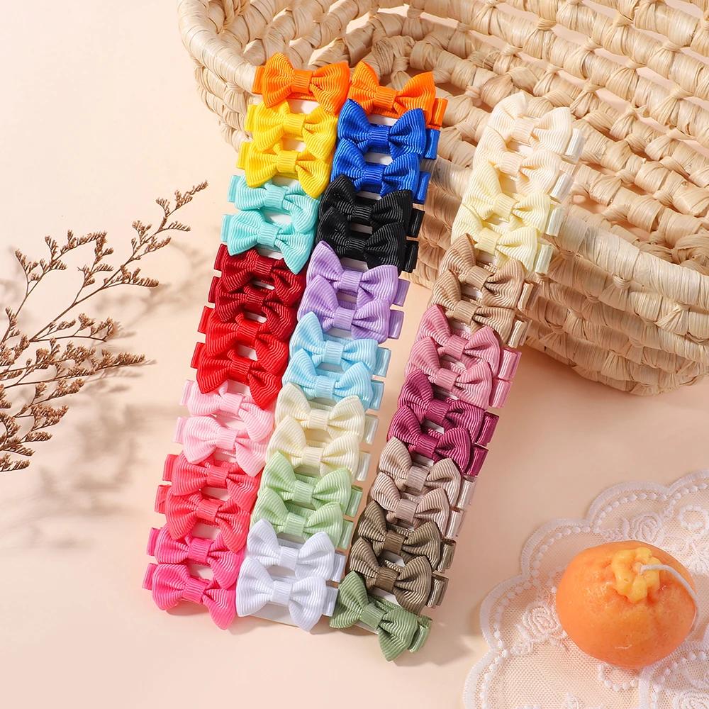 Mini pinces à cheveux Dopamine pour bébés filles - 10 pièces faites à la main accessoires