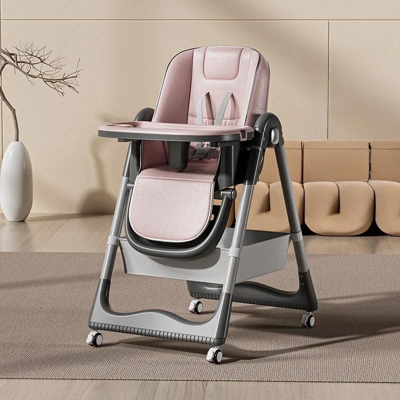 Chaise haute pour bébé, chaise de table multifonctionnelle, hauteur réglable, réglage en un clic, pl