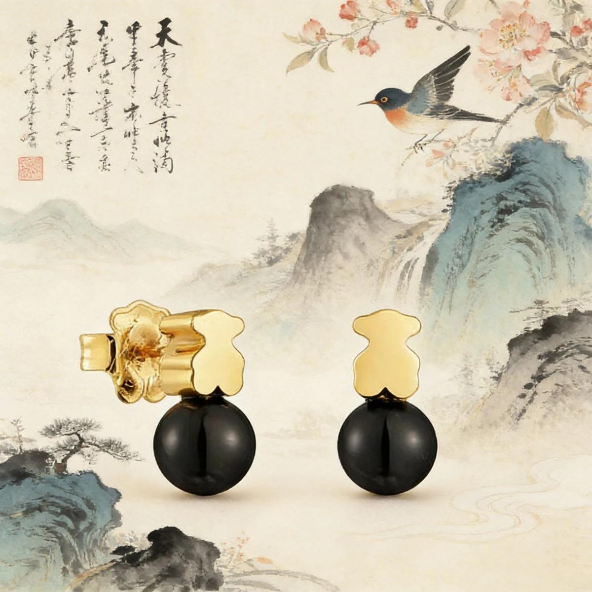 Boucles d'oreilles en forme d'ours à la mode pour femmes, accessoire de bijouterie élégant et polyva