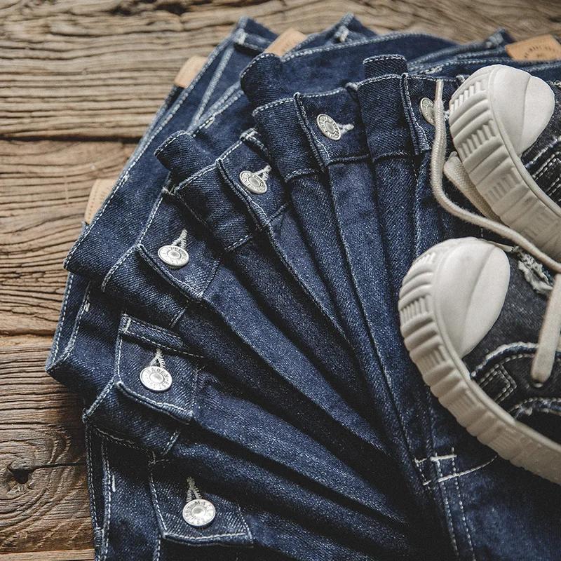 Maden tenue de travail rétro pantalon à jambes larges bleu foncé surdimensionné coupe ample Tube dro