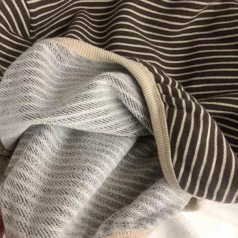 Lawadka coton vêtements pour enfants à manches longues T-shirts rayé bébé garçon hauts pour filles d