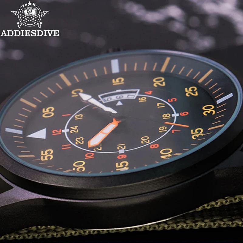 ADDIESDIVE hommes montres de luxe lumineux montres Reloj Hombre 50M étanche Date hommes montre à Qua