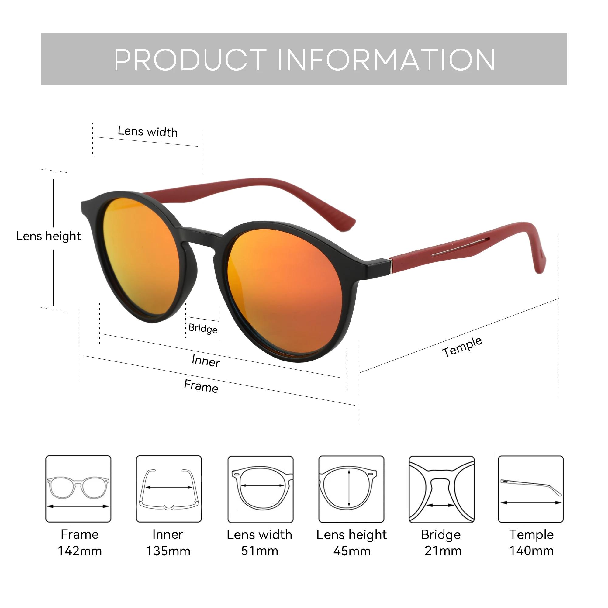 ZENOTTIC mode UV400 protéger lunettes de soleil hommes femmes Vintage cadre rond jambes en caoutchou