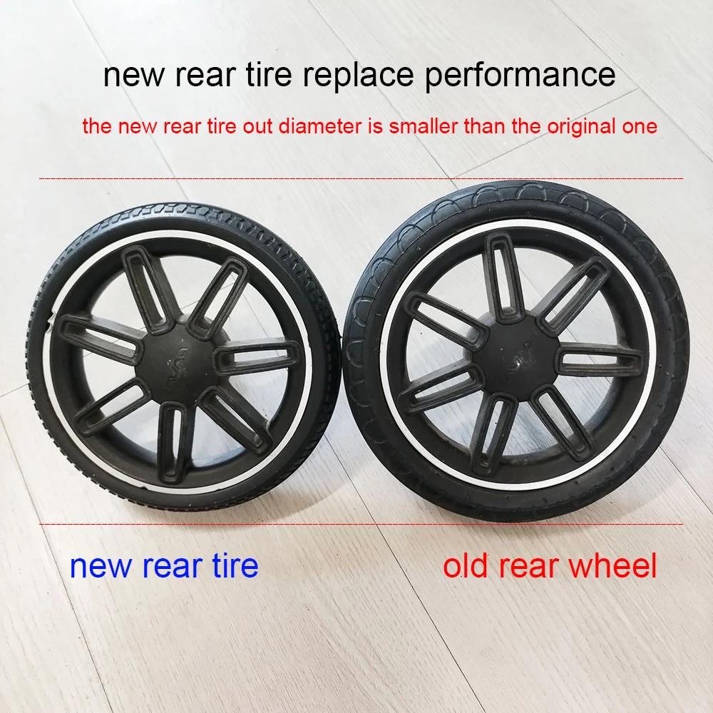 Pneu de roue de poussette chacun pour Nuna Triv /Triv Next Buggy roue avant ou arrière PU Tubeless a
