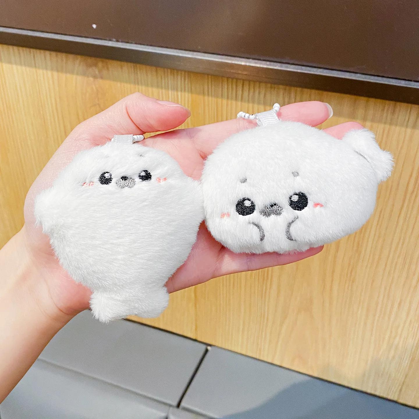 Pendentif de sac en peluche avec sceau pour bébé, pendentif de poupée en peluche dessin animé et mig