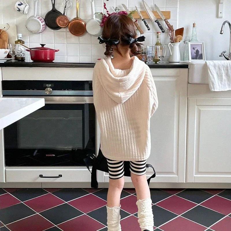 Été nouveaux enfants solide Shorts coton filles Leggings rayé bébé Stretch pantalon infantile enfant