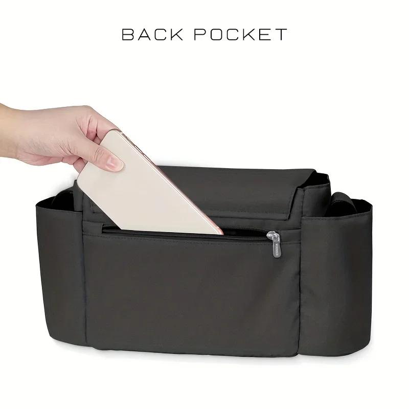 MUNISac de voyage grande capacité pour poussette - Porte-bouteille et sac à couches pratique