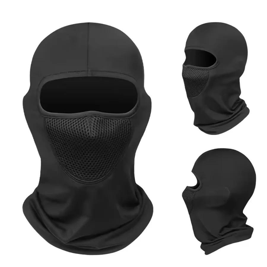 Masque de moto, protection contre le vent et la chaleur, masque intégral respirant, cagoule, écharpe