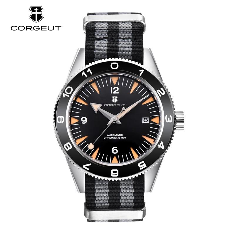 Montre japonaise lumineuse automatique pour hommes, verre saphir 41MM, étanche à 100m, bracelet en N