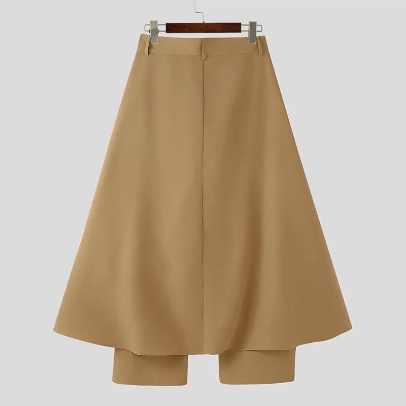 Pantalon long homme tendance 2026 – Joggers décontractés coupe ample à boutons, couleur unie, style