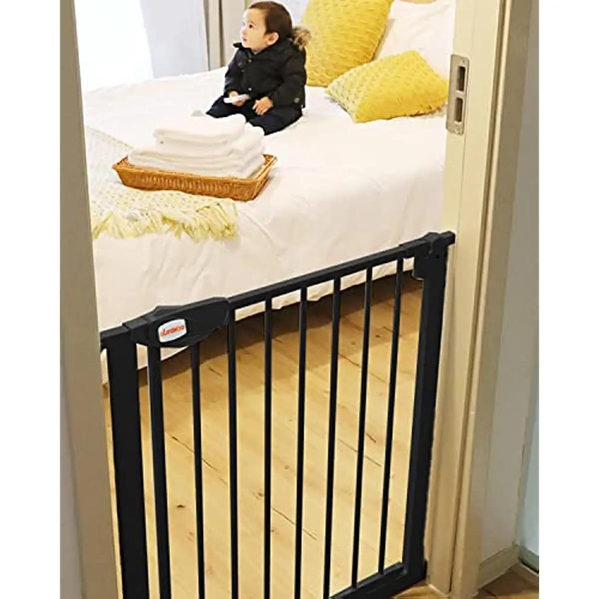 Ubravoo Porte Bébé, Pour Porte et Escalier, Hauteur 100 cm, Porte Blindée, Fermeture Automatique,Tri