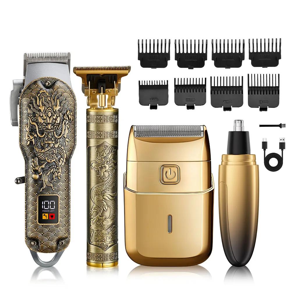 Kit de beauté électrique USB quatre en un, tondeuse à cheveux, tondeuse à barbe, tondeuse électrique