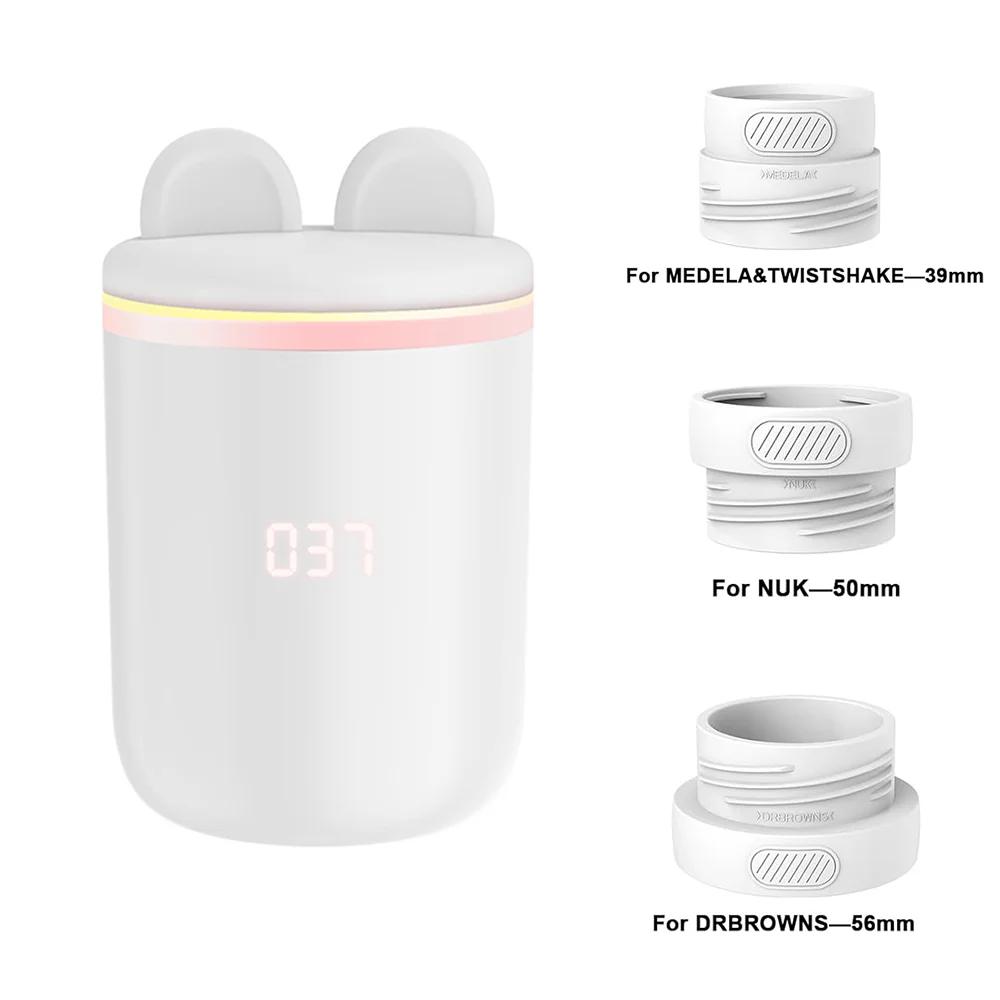 Chauffe-biberon portable BornBL N1S - Chauffe-lait rapide 8800 mAh avec 3 adaptateurs pour voyages et déplacements