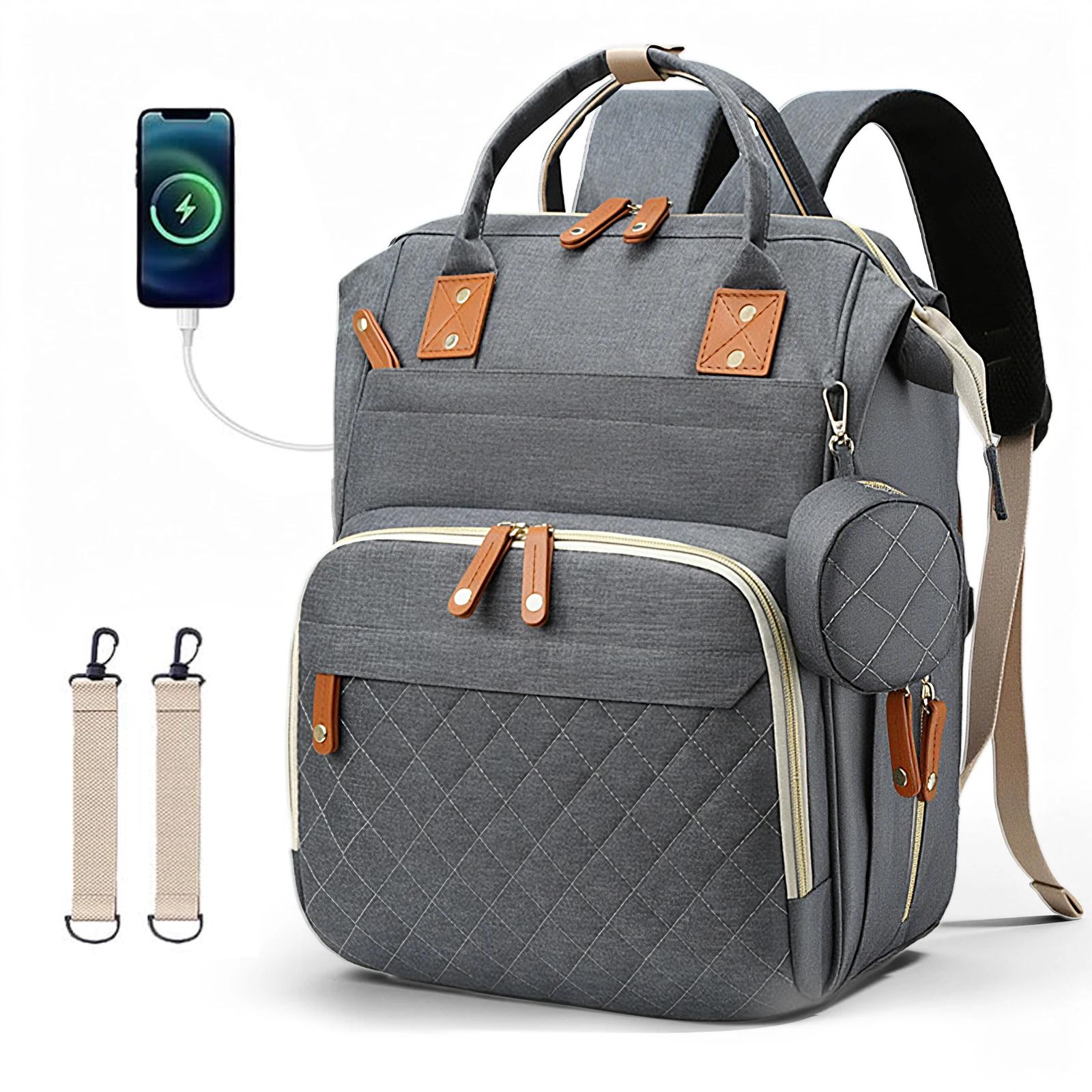 Sac à dos pour couches, sac à langer pour bébé, sac à couches pour bébé fille et garçon, sac de voya