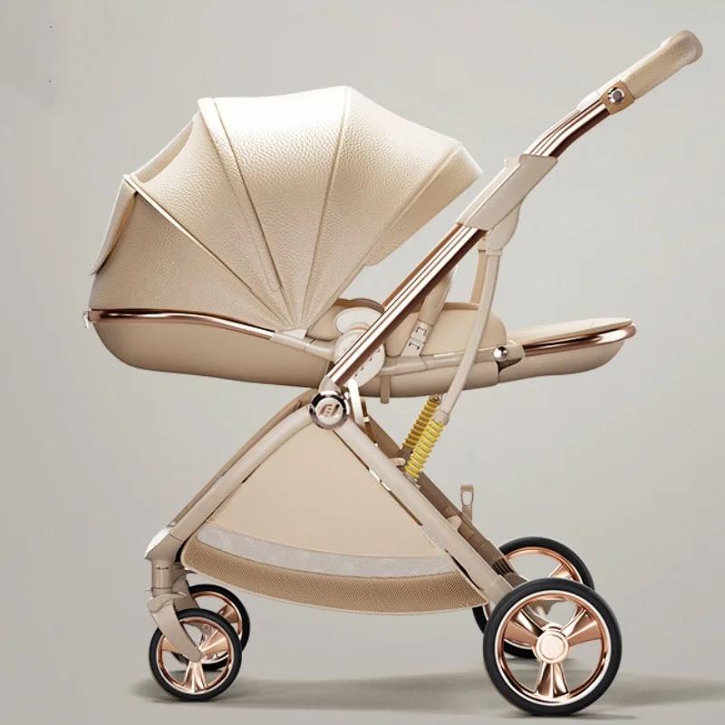 Poussette bébé 6,9 kg, position assise et couchée, de 0 à 3 ans, légère, pliable, haute position, 2