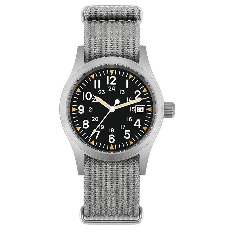Militado ML05 38mm montre à Quartz mis5 2035/Ronda 515 mouvement montres bombé saphir cristal lumine