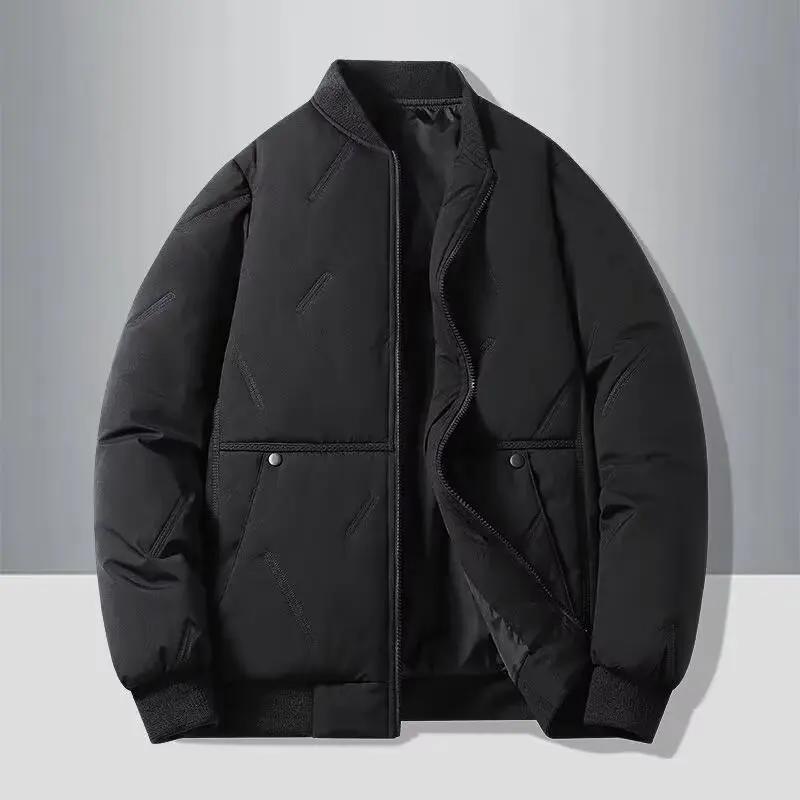 Nouveau col de baseball automne et hiver, veste en coton à la mode et polyvalente pour hommes, veste