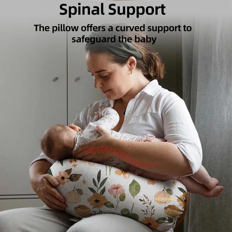 Oreiller d'allaitement multifonctionnel PANGDUBE en forme de U - Coussin maternité confortable pour bébé