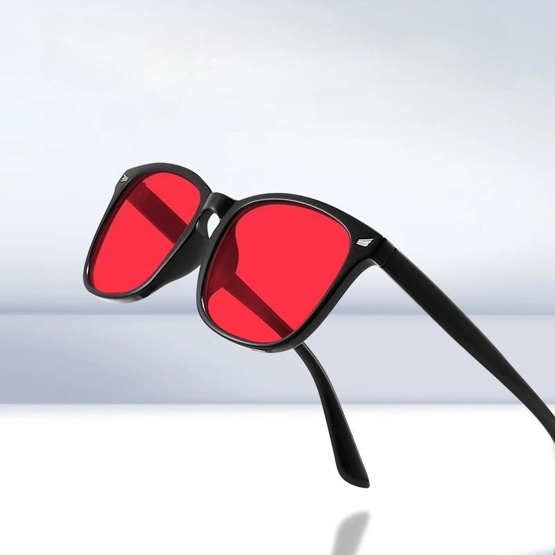 Lunettes classiques bloquant la lumière bleue pour hommes et femmes, verres rouges, carrés, meilleur