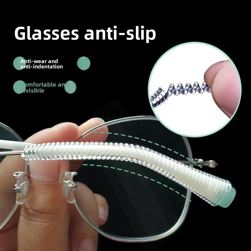 Lunettes antidérapantes, crochets d'oreille en Silicone pour le sport, poignées de cadre de retenue