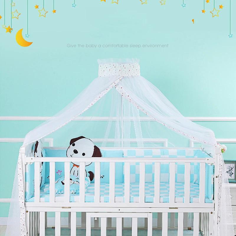Moustiquaire d'été pour bébé, auvent de lit, Support pour lit de bébé, dôme, moustiquaire, rideau de