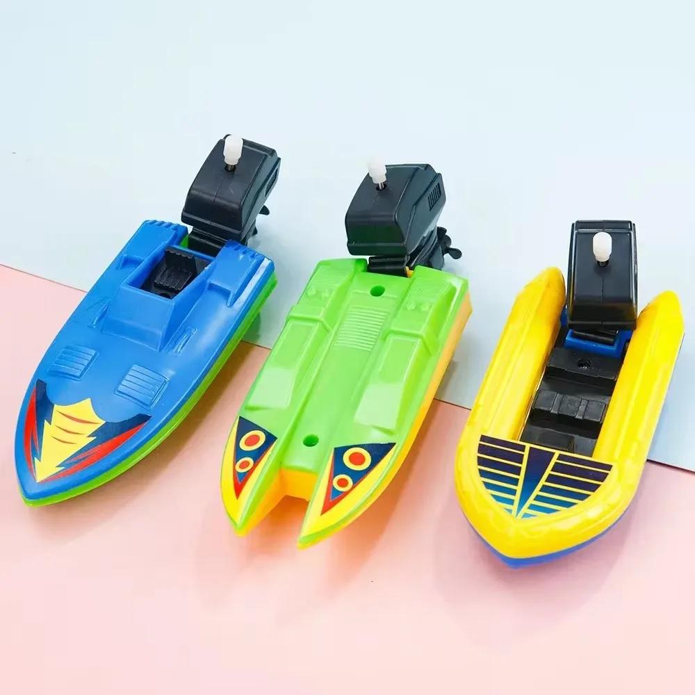 1pc bateau de vitesse horloge jouets bateau liquidation jouet flotteur dans l'eau enfants jouets cla