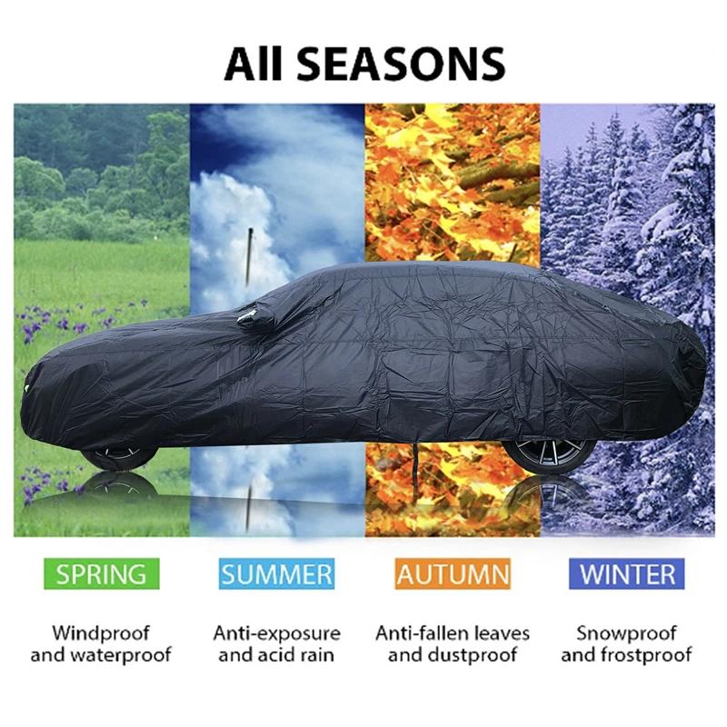 Housses de voiture universelles SUV/berline, imperméables, pour l'extérieur, Protection contre le so