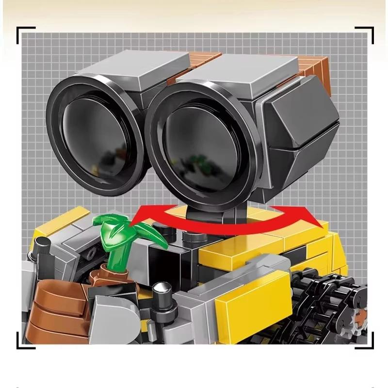 Mini Kit de blocs de construction Wally MOC, multi-articulations mobiles, modèle de film classique,