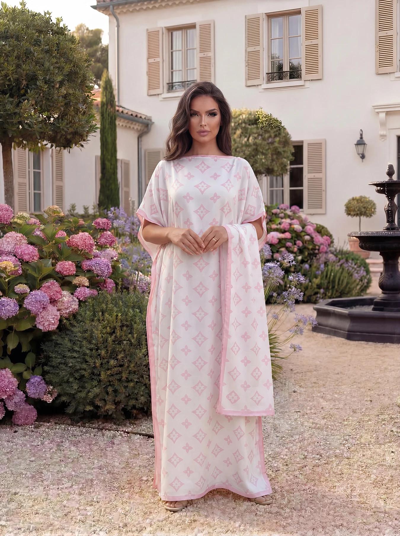 Robe de soirée musulmane pour femme, style européen et américain, Abaya Dubaï, maxi, design africain