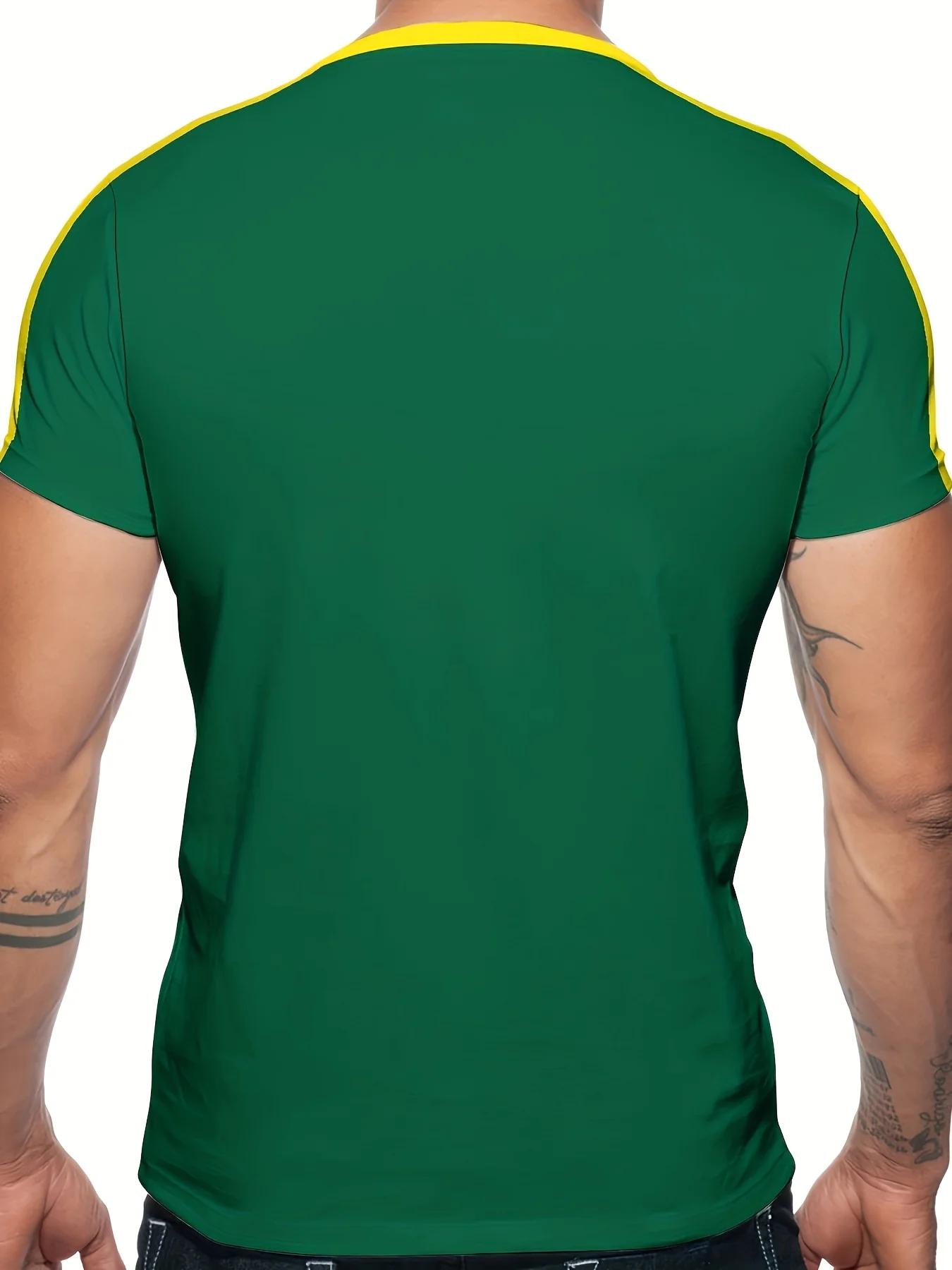 Été 2025 nouveau T-shirt pour hommes imprimé en 3D décontracté et à la mode en fibre de polyester vê