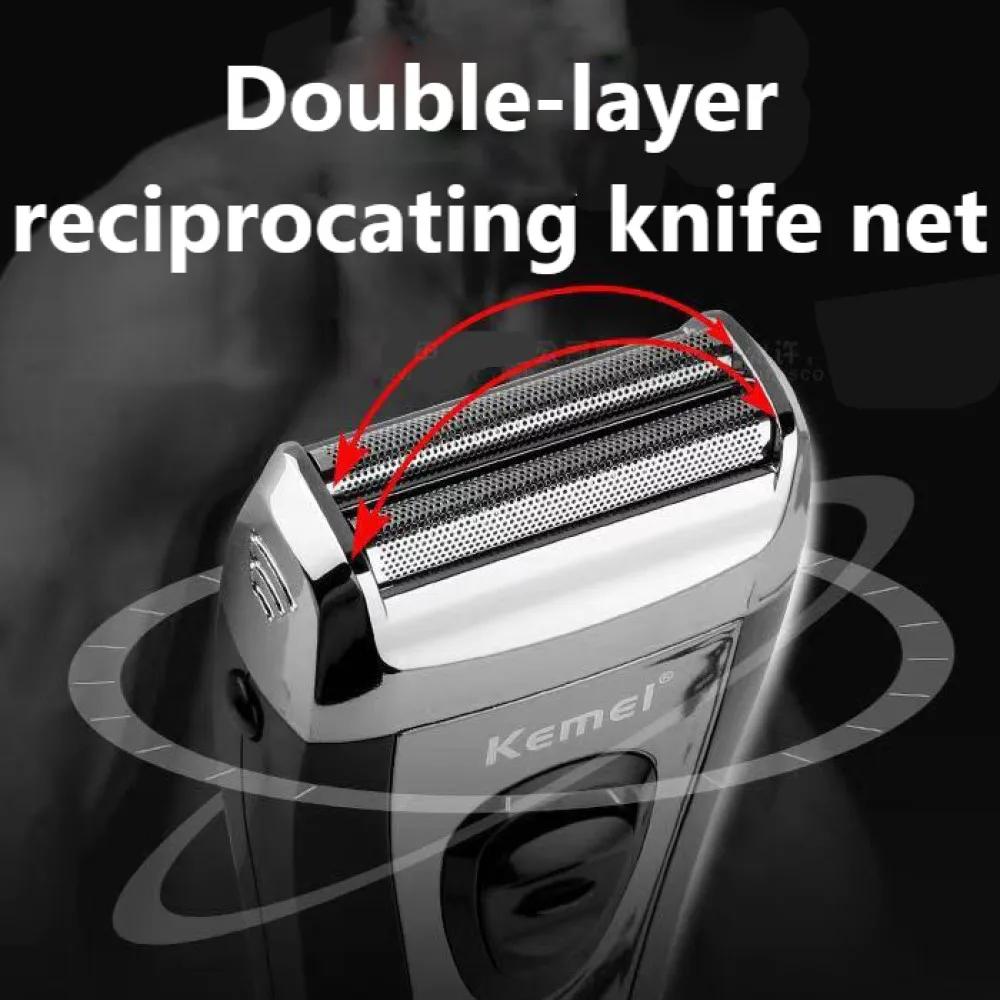 KM-9038 injuste Rechargeable Rasoir Pour Hommes Feuille Électrique Rasoir Barbe Tête Rasage Électriq