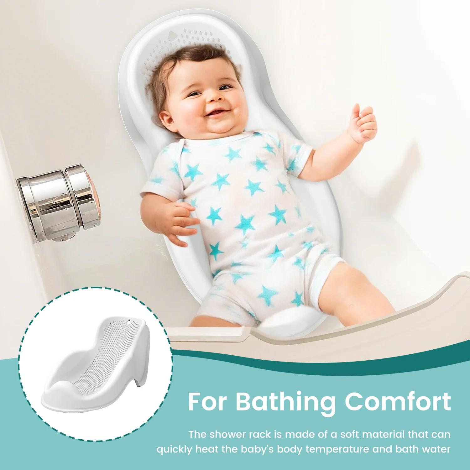 Siège de bain ergonomique pour nouveau-né - Support antidérapant confortable avec design à séchage rapide
