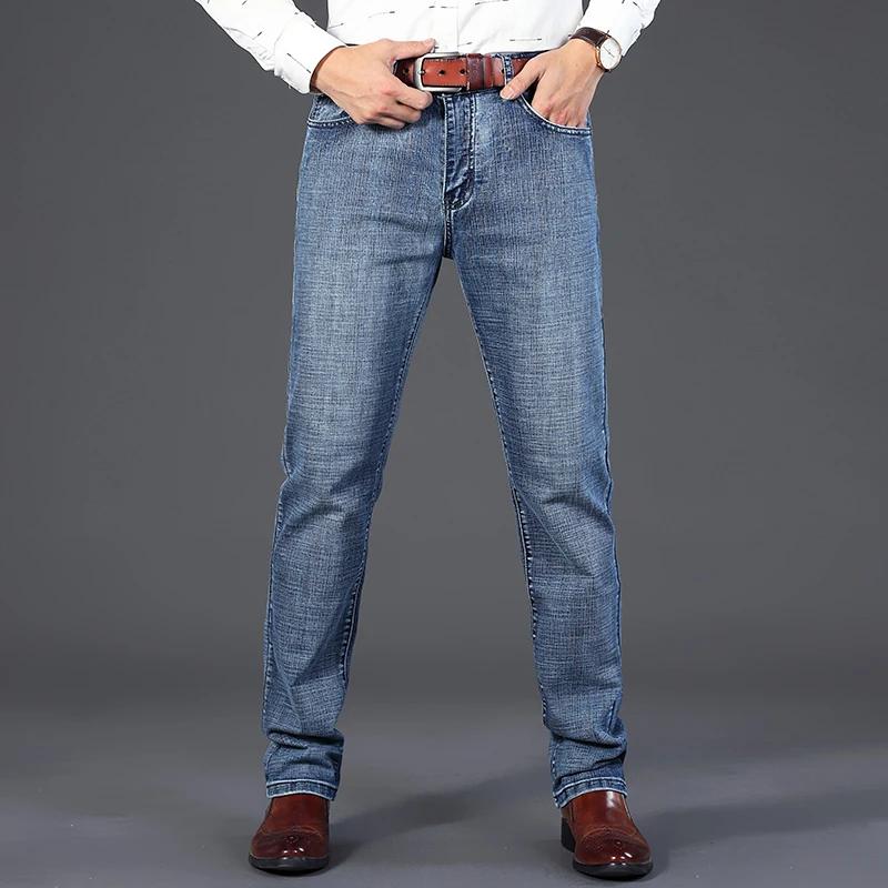 Wthinlee 8 modèles printemps automne affaires jean hommes décontracté droit Stretch mode classique t