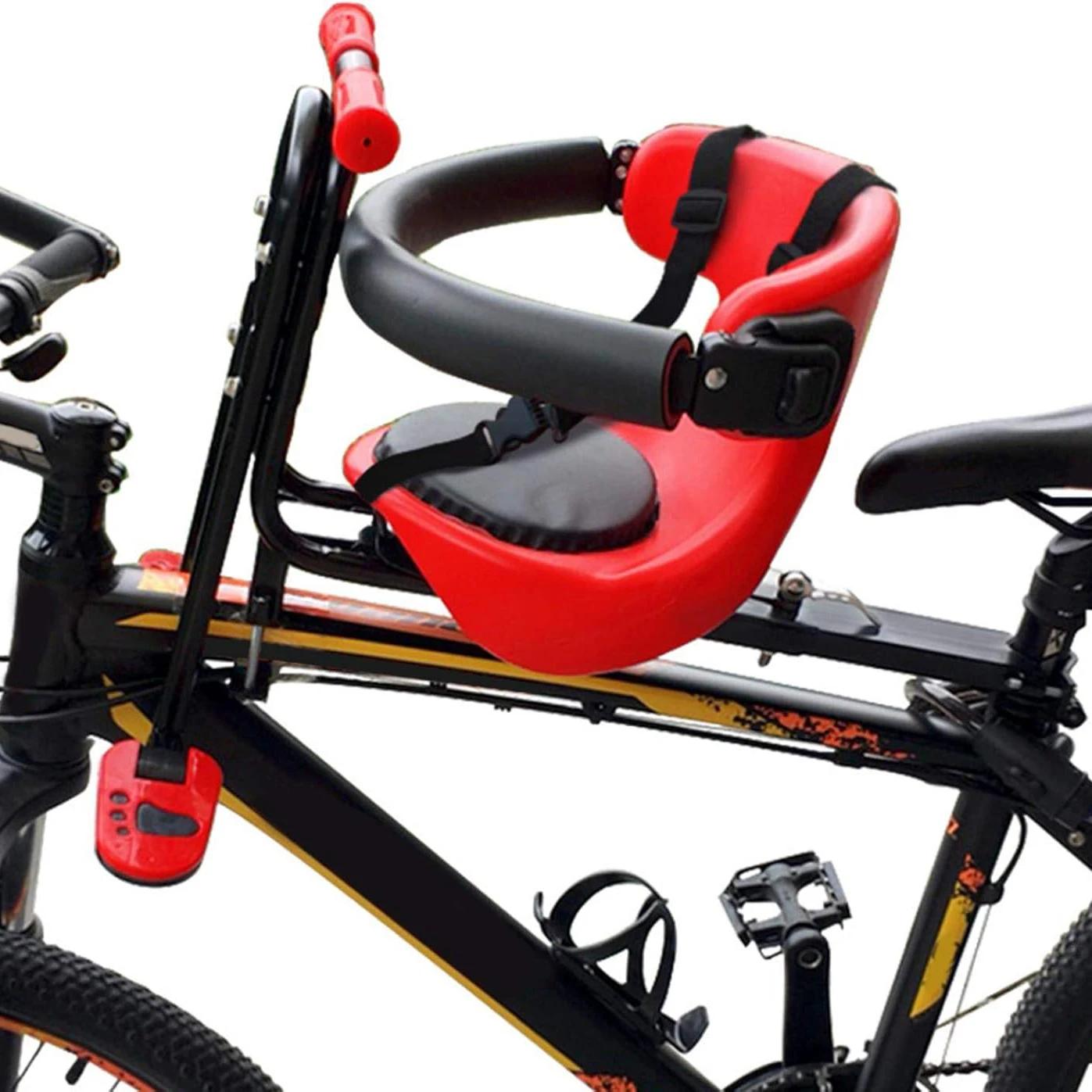 Siège pour enfant pour vélos avant, siège enfant, installation facile, mesures de sécurité, accessoi