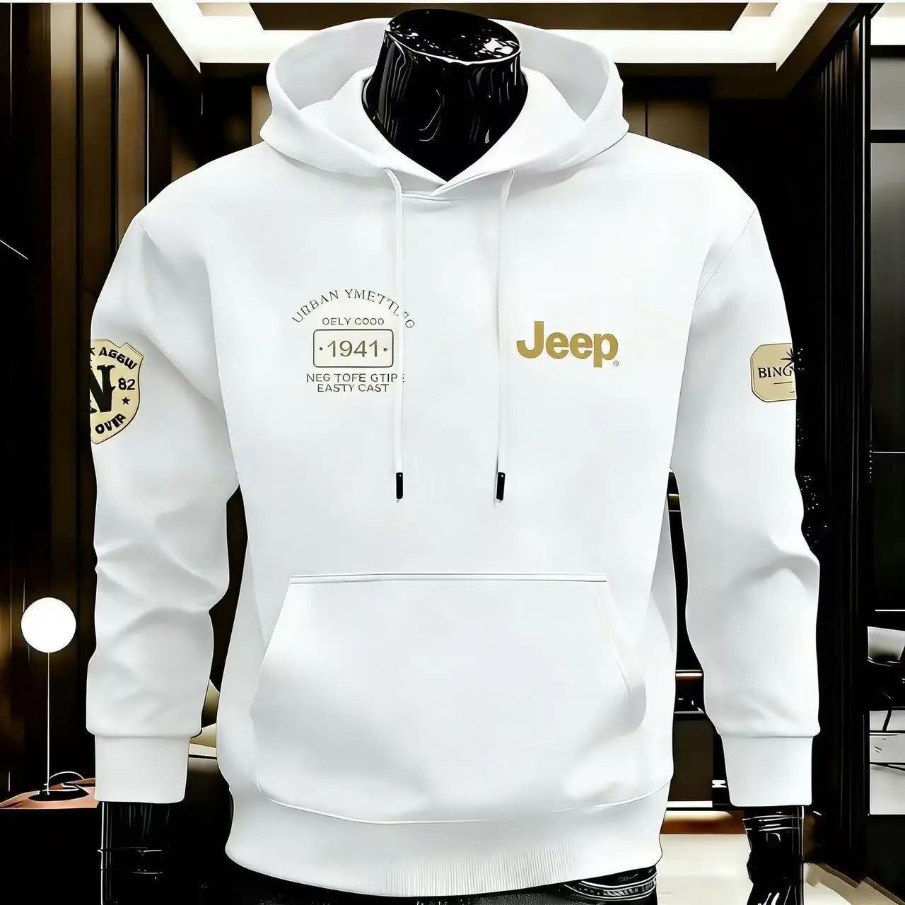 Nouveaux produits Jeep 2026 : Sweat à capuche en pur coton de haute qualité pour le printemps et l'a